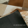 Alfombra de alfombra de cuero de piel de vaca para sala de estar